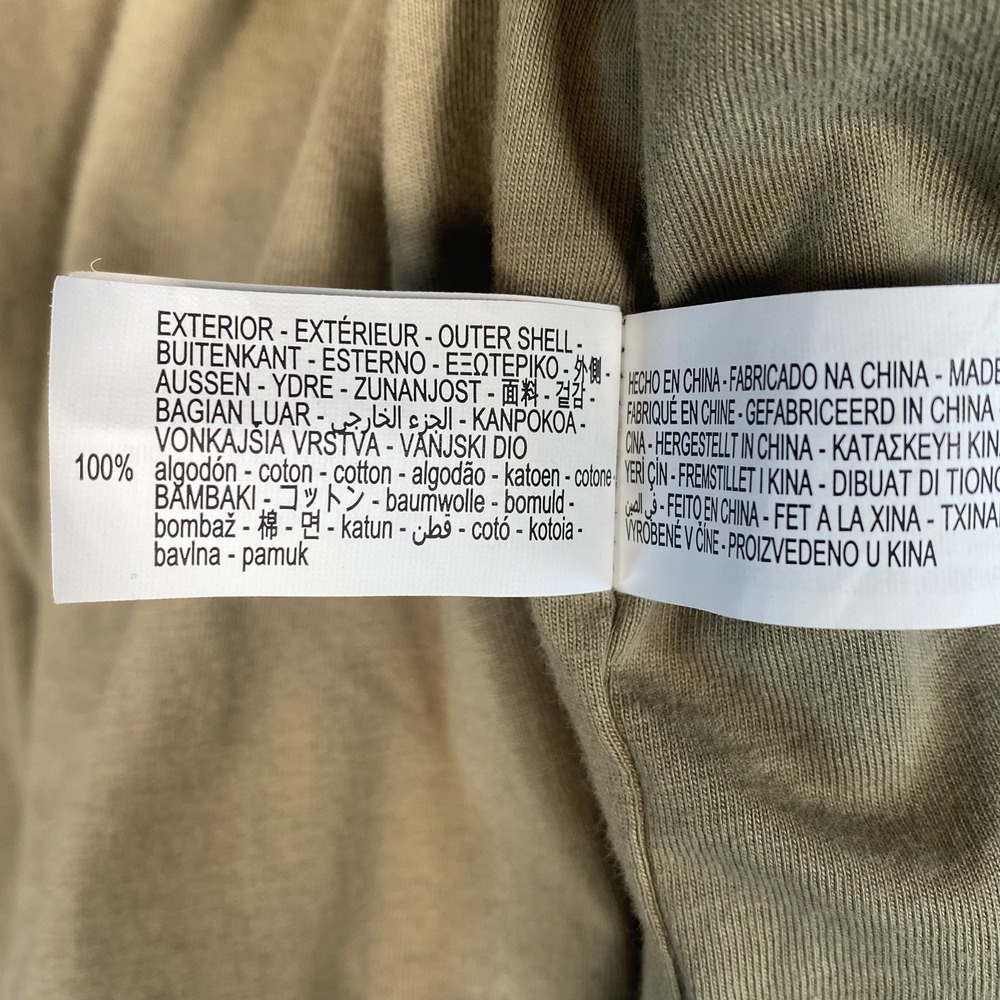 Zara Quilted Liner Jacket Womens Medium Tan Button Up Casual Minimalist - Picture 11 of 11